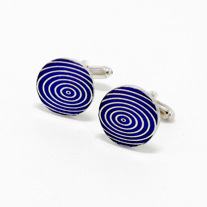 Cirque Blue - Pewter Cufflinks