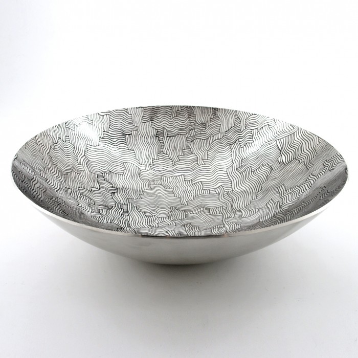 WOVE - Etched Spun Pewter Bowl